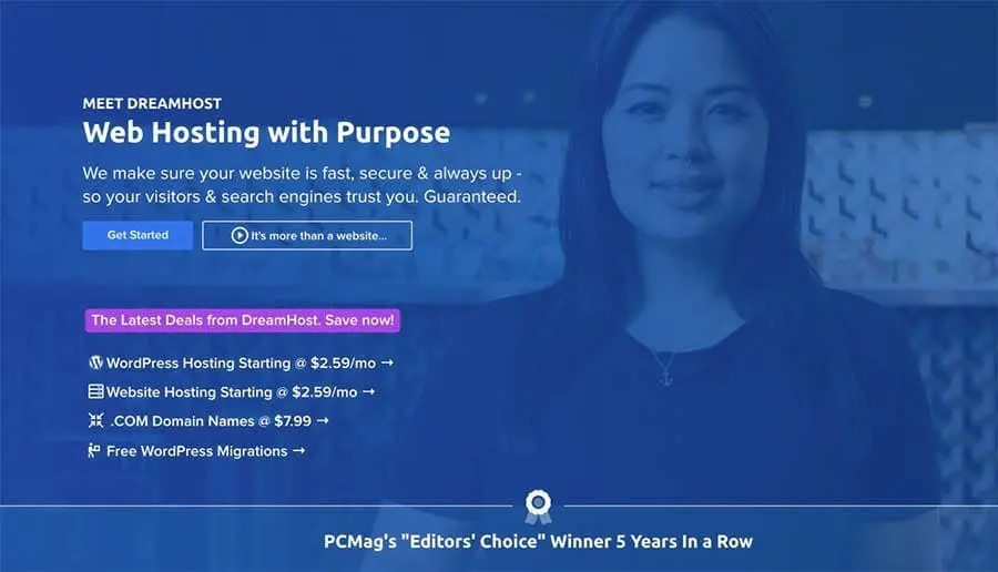 DreamHost Homepage