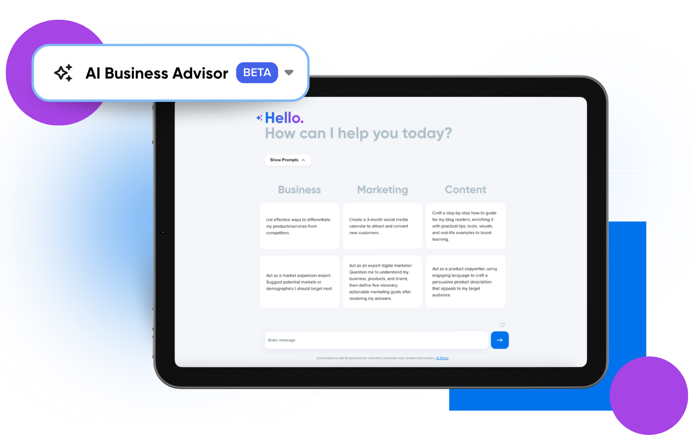 DreamHost Launches the AI Business Advisor Tool, Powered by OpenAI’s GPT-4o Model