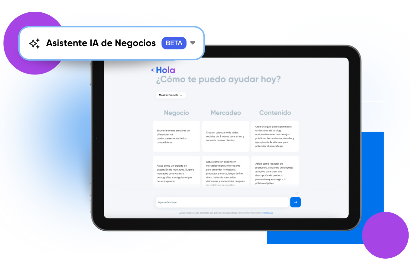 DreamHost lanza la herramienta Asistente IA de Negocios , impulsada por el modelo GPT-4o de OpenAI