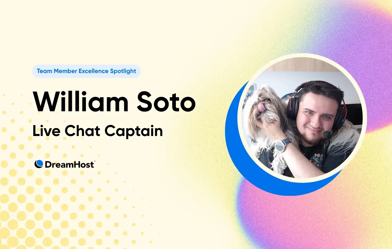 William Soto: El Capitán del LiveChat que Teje, Lidera y Realiza Múltiples Tareas con un Shih Tzu en su Cuello