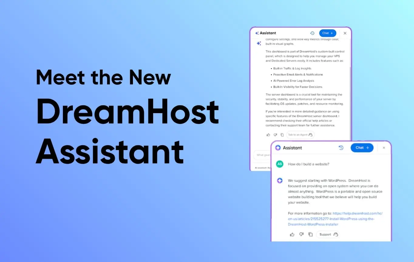 Conoce Al Nuevo Asistente De DreamHost