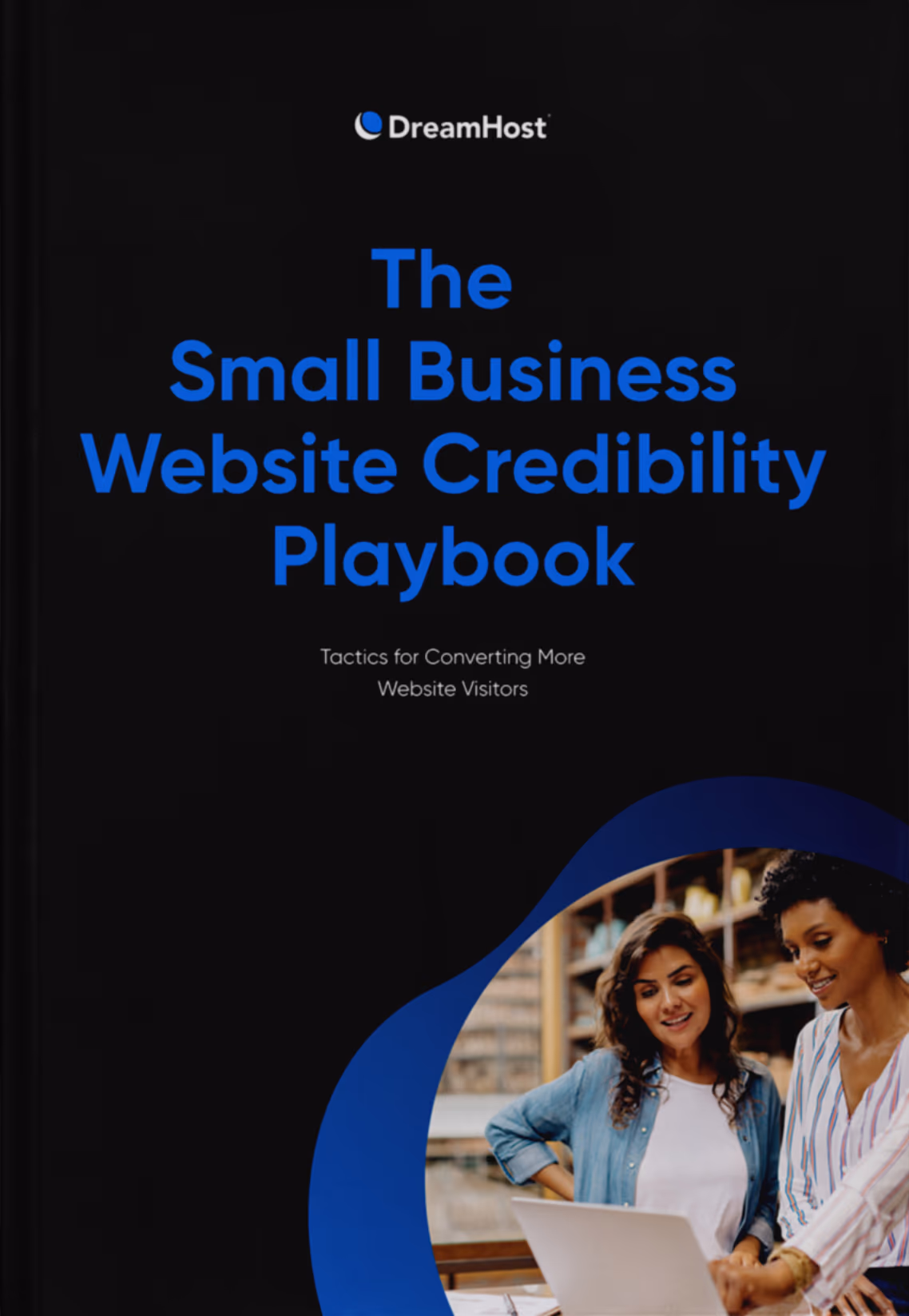 Ebook mockup — the small business website credibility playbook