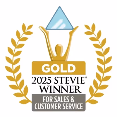 2025 Gold Stevie Award winner for Sales and Customer Service