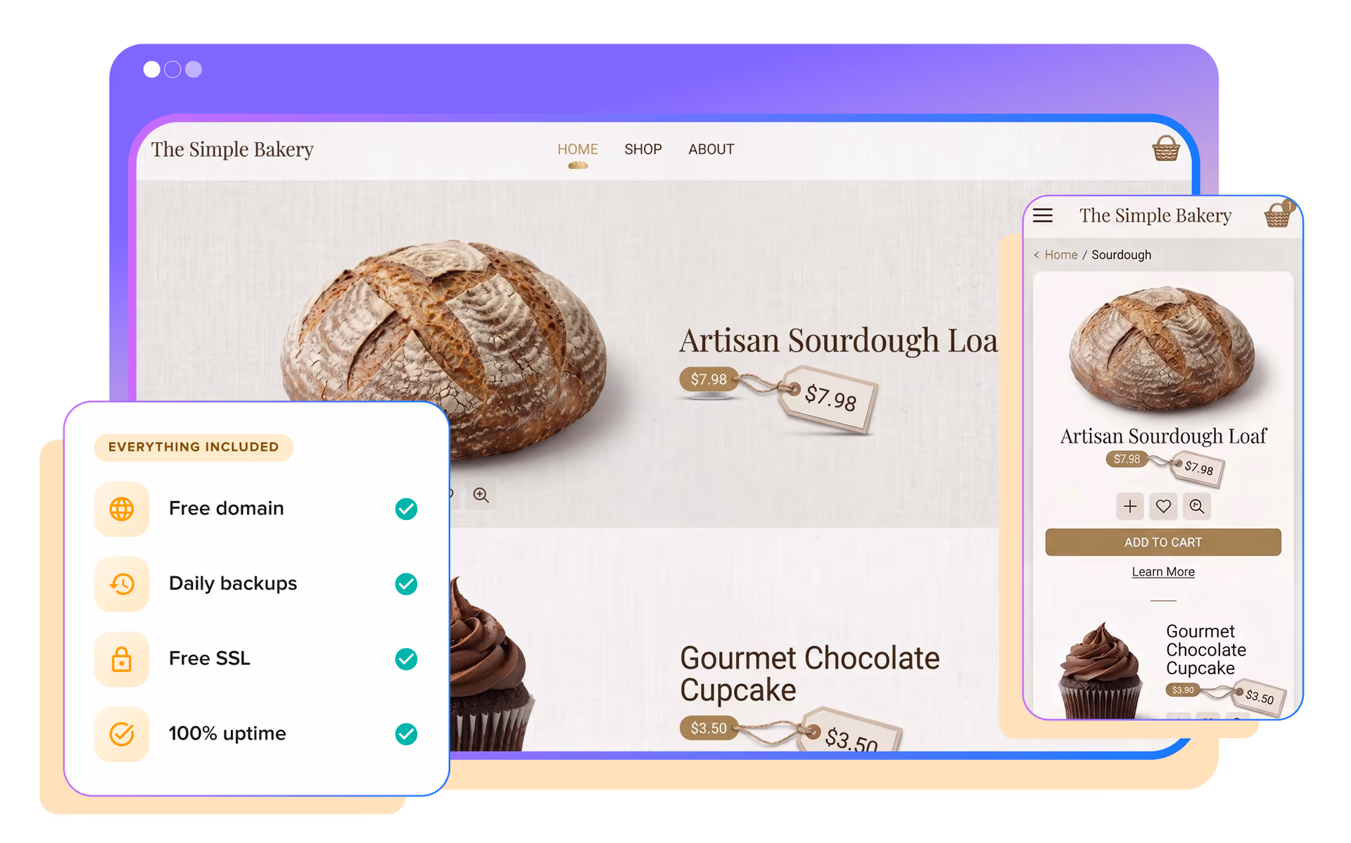 DreamHost control panel websites view with an included essentials checklist