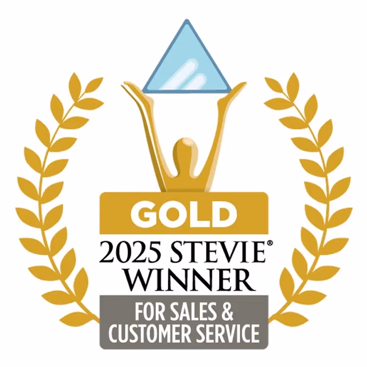 Vencedor do Prêmio Gold Stevie 2025 para Vendas e Atendimento ao Cliente