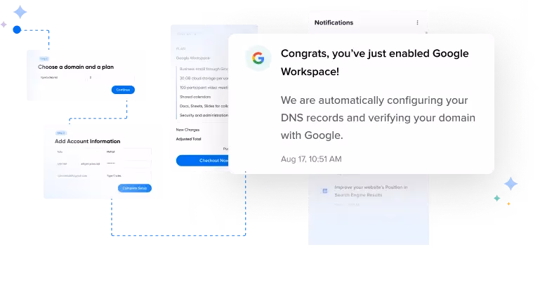 Setting up Google Workspace illustration