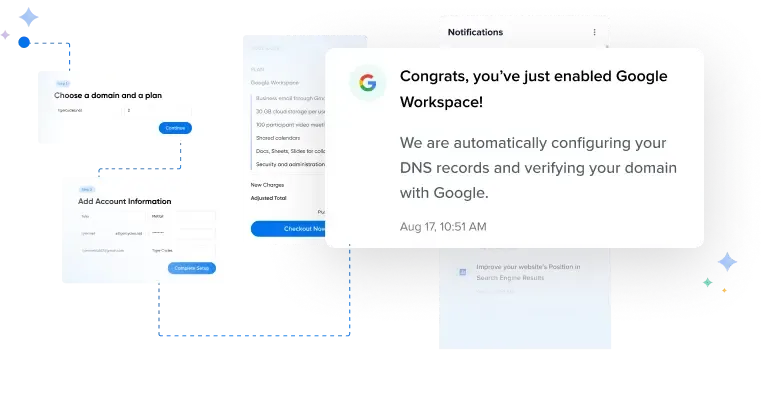 Setting up Google Workspace illustration